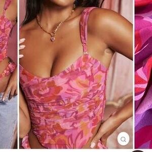 NWT Bydee Australia Pink Corset Size  XL